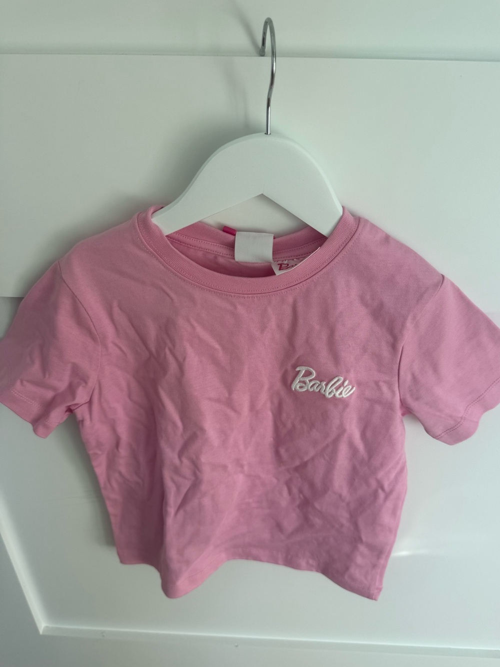 Zara Pink Barbie Logo Short Sleeve Tee
